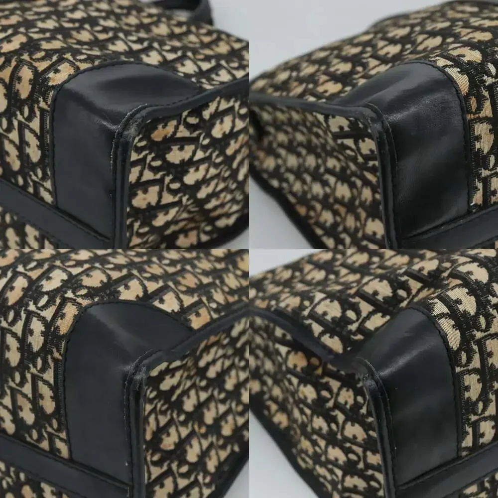DIOR Trotter Canvas Boston Bag Navy